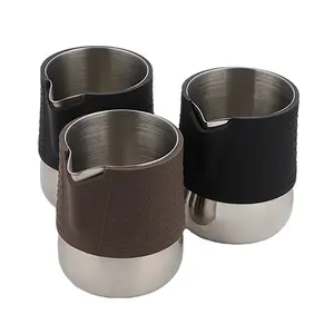 咖啡壶拿铁艺术壶阿拉伯喷口蒸汽金属牛奶起泡壶牛奶壶