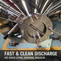 Mélangeur industriel en forme de W pour la transformation de poudres, destiné aux poudres cosmétiques, aux additifs alimentaires, au sucre, au sel et aux poudres fines