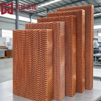 7090 7060 Équipement d'élevage : Panneau de refroidissement évaporatif en papier kraft, rideau humide anti-corrosion pour abri de bétail, poulailler, ferme porcine