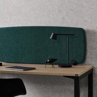 Panneaux acoustiques modernes insonorisés pour écrans de bureau Panneaux de confidentialité pour hôtel et école-Polyester écologique