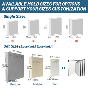 Cajas Decorativas Personalizadas al por Mayor, Libros Decorativos de Lino, Libros Falsos Decorativos para Mesas de Centro, Decoraciones de Tela - Product Image 4