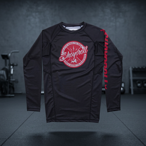 เสื้อรัดกล้ามเนื้อ MMA สำหรับผู้ชายขายดีที่สุด ผ้ายืดสแปนเด็กซ์/โพลีเอสเตอร์ 280 กรัม ปรับแต่งสีและโลโก้ได้ตามต้องการ รับผลิตแบบ OEM เสื้อออกกำลังกาย Bright Way - Product Image 3