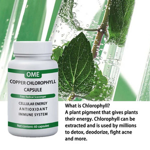 Cápsulas de Clorofila de Cobre, Suplemento Herbal, Personalización OME, Venta Caliente - Product Image 2