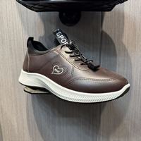 Chaussures de sport décontractées à plateforme pour hommes, légères, anti-odeur, antidérapantes, en PU, à enfiler, pour tous les jours