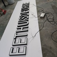 Lettres publicitaires 3D LED personnalisées, logo mural pour boutique, décoration de logo, enseigne de nom de magasin LED, enseigne en acrylique rétroéclairée, logo personnalisé