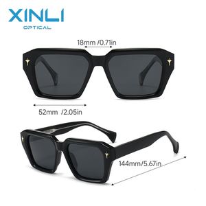 Fashionable Men's Recycled Plastic <b>Sunglasses</b> with Gold Plated Metal Paint - Product Image 2