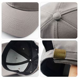 Custom Logo Designer 6 Panel Hat Black Baseball Fitted Unisex <b>Cap</b> for <b>Men</b> - Product Image 5