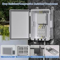 Boîtier de distribution électrique en plastique IK10, boîtier de protection pour instruments électroniques