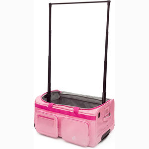 Free Sample Custom Logo Portable Foldable Collapsible Rolling Garment <b>Bags</b> <b>with</b> <b>Wheels</b> Dance Costume Garment <b>Bag</b> <b>with</b> Rack - Product Image 1