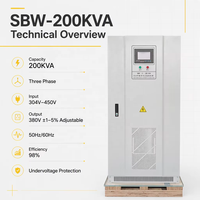 Stabilisateur de tension industriel 200KVA/250KVA 3 phases 380V Régulateur de tension automatique
