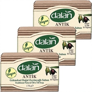 Jabón en Barra <span class=keywords><strong>Dalan</strong></span> Antiguo |   Jabón Vegano Orgánico Natural de Aceite de Oliva |   Hecho a Mano |   170gr Cada una (Paquete de 3) - Product Image 1