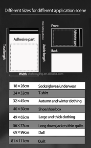 Bao bì vận chuyển siêu dài, bền, chống thấm nước, bán buôn nhà máy, chất liệu <span class=keywords><strong>poly</strong></span> dày, dùng cho gửi thư & vận chuyển nhanh, dành cho quần áo - Product Image 3