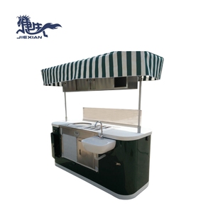 Carrito de helados de aluminio, bicicleta con congelador para venta de aperitivos y expreso de coco, para venta de aperitivos, de aluminio, de venta de frutas, de frutas y verduras - Product Image 3