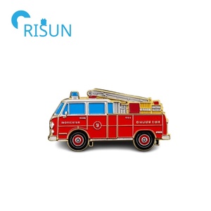 Fabricación Metal esmalte Departamento <span class=keywords><strong>de</strong></span> Bomberos Pin personalizado dibujos animados transporte coche camión solapa Pin <span class=keywords><strong>fuego</strong></span> Pin insignia emblema - Product Image 5