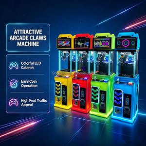 Mini machine à griffes de bonbons, <span class=keywords><strong>jeu</strong></span> d'arcade, vente en gros à bas prix, machine à griffes à monnayeur pour petits jouets avec lecteur de carte, en métal, 220V - Product Image 5