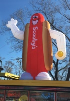 Promotion en gros 	 Décoration de fête en plein air, impression personnalisée, publicité, stand de hot-dogs gonflable géant à vendre