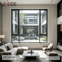 JOUGE Quincaillerie dissimulée de qualité architecturale pour fenêtre, bande PA66 95c 44mm, cadre 95mm, design minimaliste pour projet de villa de luxe