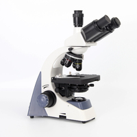 Trinocular Microscope Biological Laboratory School Education Microscope 40-1600X Double Layer Mobile Stage Lab Microscope