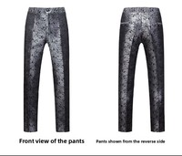 Setelan Jas Bisnis Pria Rajutan Jacquard Berhias Manik-Manik Terlaris, Model Single Breasted Slim Fit, Kualitas Tinggi Harga Terjangkau