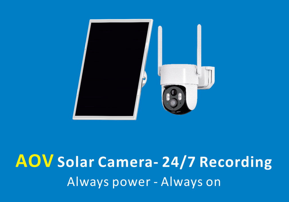 3MP AOV Solar 4G LTE Security Camera 360 PTZ Fixed Lens Outdoor SIM Card Monitoring Full Color Night Vision AI Detection · image 5