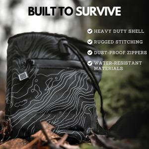 High Quality 2 Zippered Pockets Brush Holder Special Purpose Rock Climbing Bouldering <strong>Chalk</strong> <strong>Bag</strong> With Drawstring Closure - Product Image 3