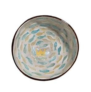 Eco-friendly Natural <b>Coconut</b> <b>Shell</b> Bowl Minimalist Handmade Decorative Bowl Customized Color - Product Image 5