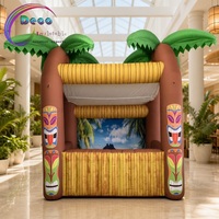 Accessoire de photomaton gonflable Tiki pour la décoration d'entrée de bar ou de fête Luau