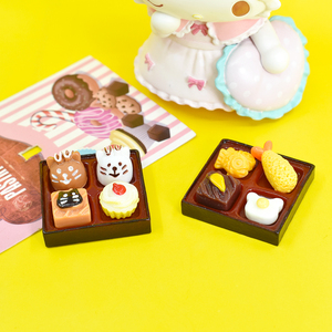 Cabujones de resina de chocolate con forma de dulce, dijes de comida en miniatura para decoración de fundas de teléfono DIY y scrapbooking - Product Image 4