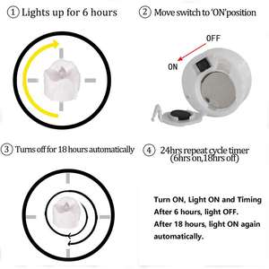 12 Bộ Đèn Led Màu Vàng Hổ Phách Nhấp Nháy Nến Không Lửa Với Bộ Hẹn Giờ Đèn LED Trà Thời Gian (6 Giờ Tắt 18 Giờ) - Product Image 2