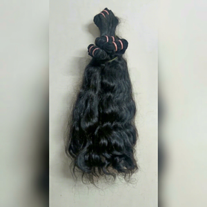 30 \ "ผมต่อจากวิหารสำหรับถักเปียผมแท้สีดำ100% หยักศกคุณภาพสูง - Product Image 1