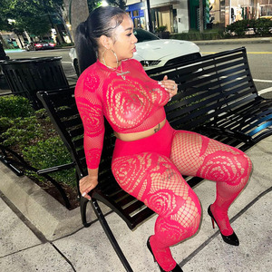 Set Sexy con Calze Lunghe Plissettate Elasticizzate e Pantaloni Aderenti Integrati per Donna - Product Image 1