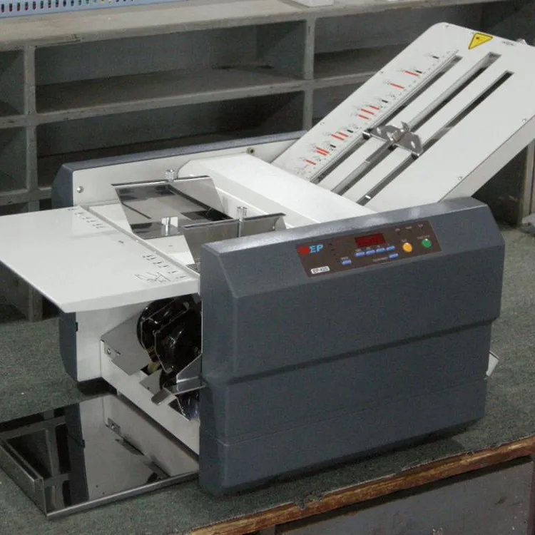 Semi-automático a3 a4, velocidade do desktop ajustável, máquina dobrável da pasta de papel