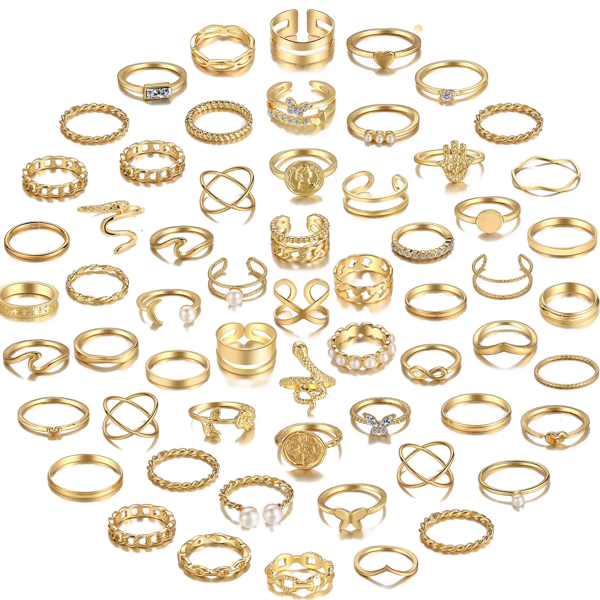 Luxus Custom Design Sterling Silber vergoldete Ringe Gold 18 Karat Ringe Schmuck Frauen für Frauen überzogen