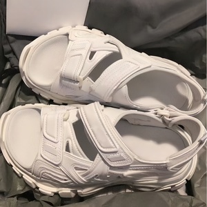 Sandales décontractées pour hommes en cuir véritable respirant, à bout ouvert, avec soutien de la voûte plantaire, légères, pour la marche en extérieur - Product Image 1