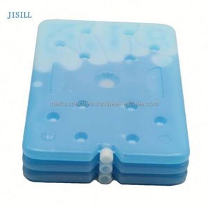 Wholesale <b>Custom</b> Eco-Friendly Classic Leather Waterproof <b>Insulated</b> Hard Plastic HDPE+Gel Portable Reusable Cooler Bag - Product Image 2