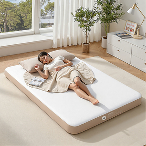 Lit de camping avec pompe, <span class=keywords><strong>matelas</strong></span> pneumatique ultraléger pour l'extérieur, <span class=keywords><strong>matelas</strong></span> <span class=keywords><strong>gonflable</strong></span> intégré, tapis de couchage de camping, <span class=keywords><strong>matelas</strong></span> gonflables <span class=keywords><strong>2</strong></span> places - Product Image 1
