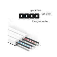 Kabel Komunikasi Tipe Bow Duplex 4 Kawat Baja G652D/G657A SX DX untuk Telekomunikasi