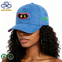 OEM ODM Hutfabrik Vintage Weiche Wildleder Casual Street-Style Alltags-Baseballkappe mit Individuellem Privatlogo für Damenmode