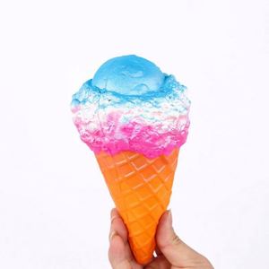 Hot Sale Custom Logo Big Ice Cream Shape <b>Squishy</b> Fidget Toy Anti Stress Ball - Product Image 3