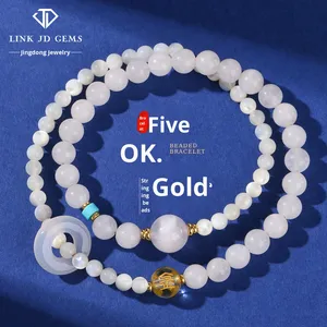 Pulseira Suplemento de Deficiência de Cinco Elementos, Ouro, Madeira, Água, Fogo, Terra, Estilo Chinês, Cinco Direções das Divindades da Riqueza - Product Image 6