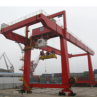 Grue portique à conteneurs robuste de type RMG montée sur rail pour terminal 20t 40t 60t