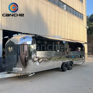 Chariot de restauration en acier inoxydable Canche 8m, remorque alimentaire mobile personnalisée avec cuisine - Product Image 4
