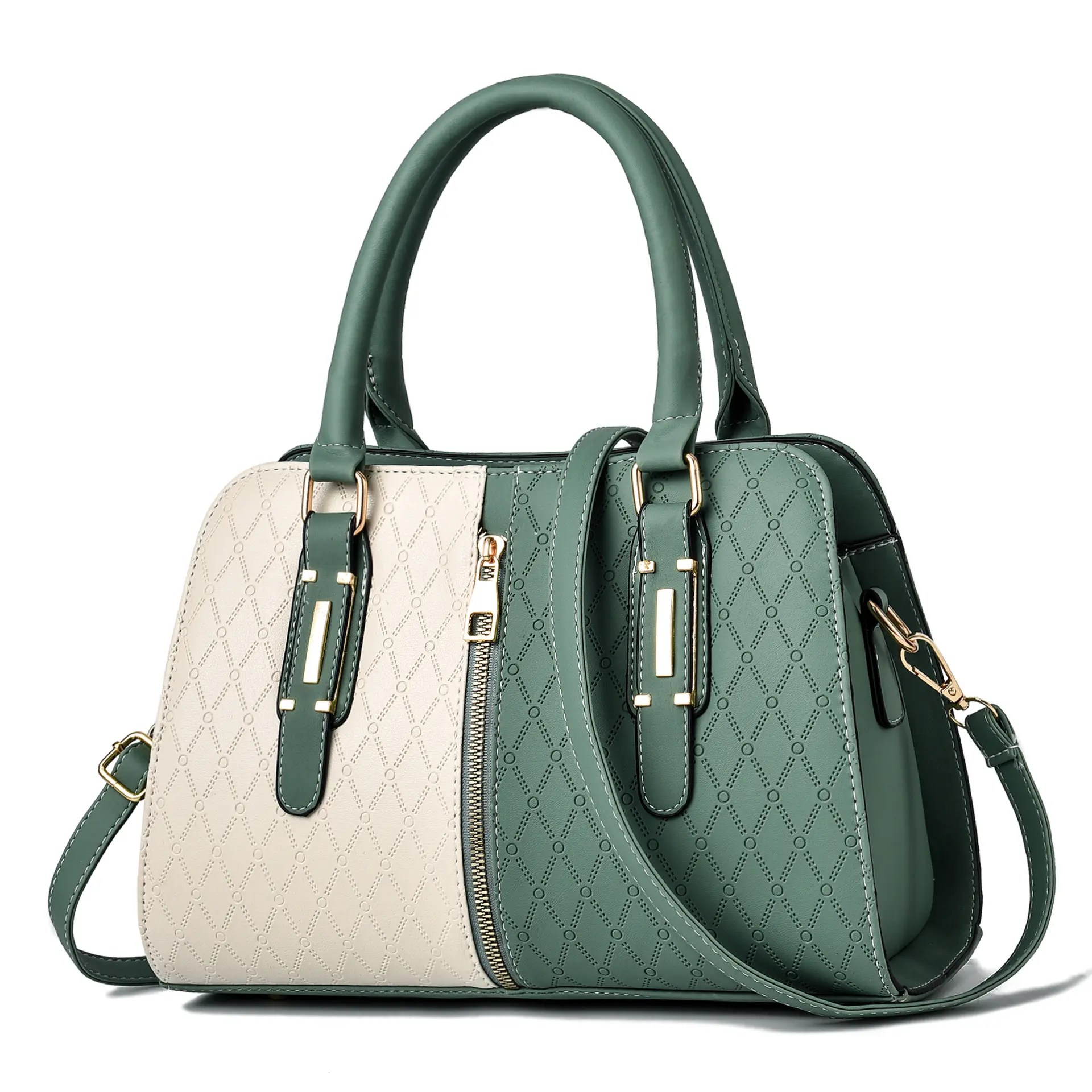 2023 New trendy color-blocking large-capacity shoulder messenger latest design bag fashion ladies bag