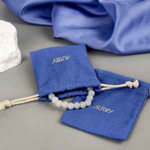 Prix d'usine, logo personnalisé, pochette en coton recyclable, sérigraphie, cordon de serrage, pochette en coton anti-poussière pour l'emballage - Product Image 6