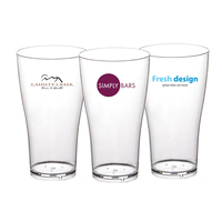 Vente chaude Transparent Chope À Bière Acrylique En Plastique De Qualité Alimentaire Bière Verres À Boire Verre À Whisky pour Bar