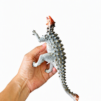 Jouet dinosaure Saichania en silicone - Figurine d'animal préhistorique blindé, éducatif et de collection, vente en gros