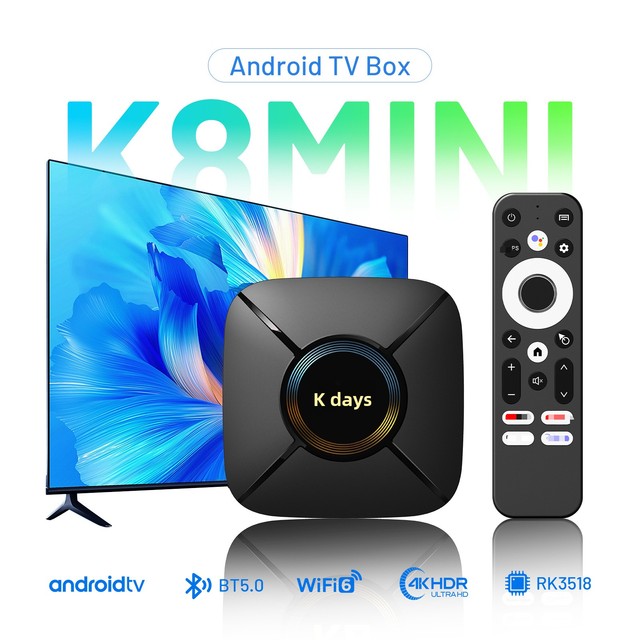 Factory Wholesale RK3518 Android 14.0 2+16G Memory TV Set-Top Box, for Home and Hotel Viewing