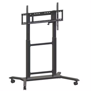 Hiseeview Height Adjustable 42"-86" Trolley Multi Mobile <b>TV</b> Cart for Interactive Flat Panel Smart Whiteboard VESA - Product Image 1