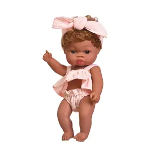 Fashion Reborn Doll Kit With Low Price Wholesale PVC Baby Reborn Black Realistic Doll Kit For Kids