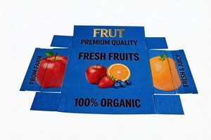 กล่องของขวัญผลไม้แบบมีฝาปิด ดีไซน์<span class=keywords><strong>ฟรี</strong></span> พิมพ์ออฟเซ็ต กันความชื้น สำหรับบรรจุผลไม้สด - Product Image 4